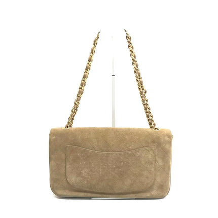 Chanel Suede Calfskin Small Souplissimo Maxi Flap Dark Beige Matthieu Blazy