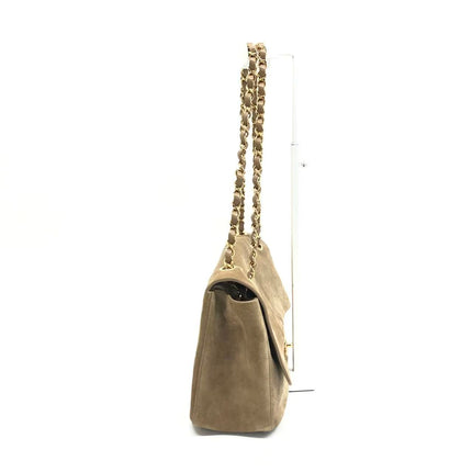 Chanel Suede Calfskin Small Souplissimo Maxi Flap Dark Beige Matthieu Blazy