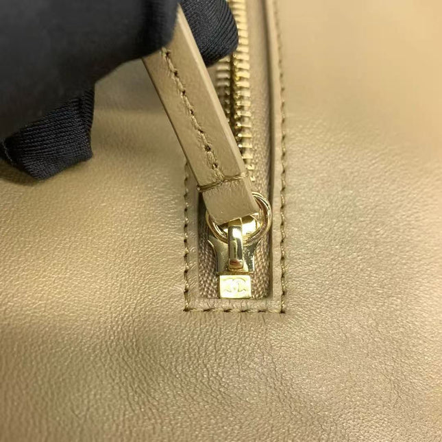 Chanel Suede Calfskin Small Souplissimo Maxi Flap Dark Beige Matthieu Blazy