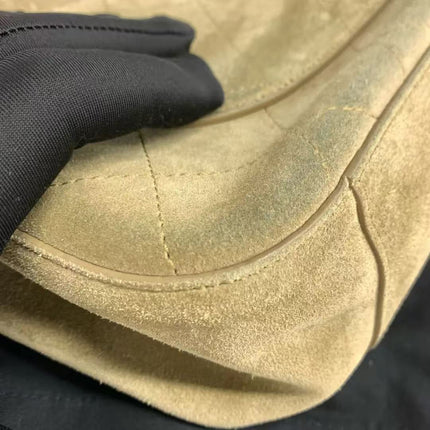 Chanel Suede Calfskin Small Souplissimo Maxi Flap Dark Beige Matthieu Blazy