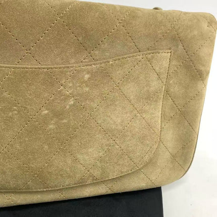 Chanel Suede Calfskin Small Souplissimo Maxi Flap Dark Beige Matthieu Blazy