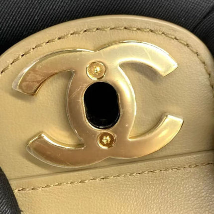 Chanel Suede Calfskin Small Souplissimo Maxi Flap Dark Beige Matthieu Blazy