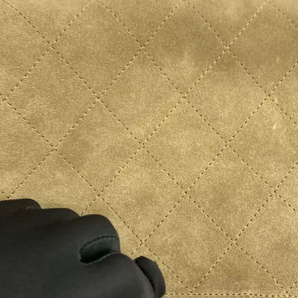 Chanel Suede Calfskin Small Souplissimo Maxi Flap Dark Beige Matthieu Blazy