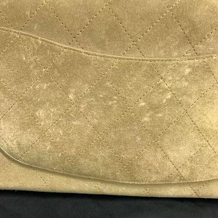 Chanel Suede Calfskin Small Souplissimo Maxi Flap Dark Beige Matthieu Blazy
