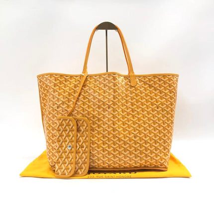Goyard Anjou GM Large Yellow Reversible Leather Tote