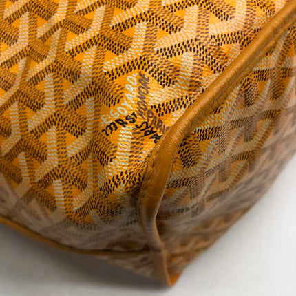 Goyard Anjou GM Large Yellow Reversible Leather Tote