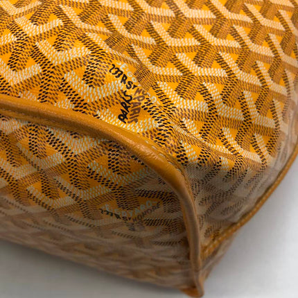 Goyard Anjou GM Large Yellow Reversible Leather Tote