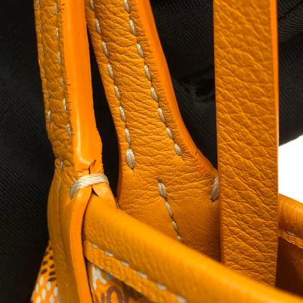 Goyard Anjou GM Large Yellow Reversible Leather Tote