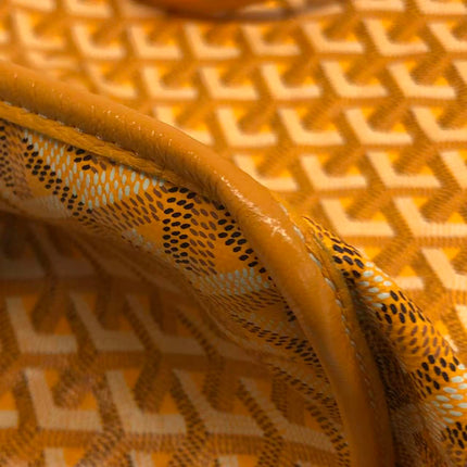 Goyard Anjou GM Large Yellow Reversible Leather Tote