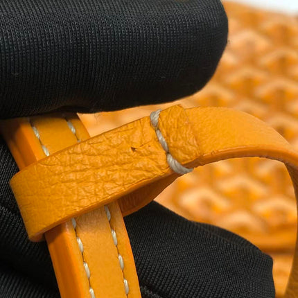 Goyard Anjou GM Large Yellow Reversible Leather Tote