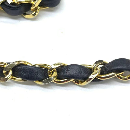 Chanel Vintage Half Moon Flap Bag Black Lambskin Leather Mega Gold Hardware 1989-1991