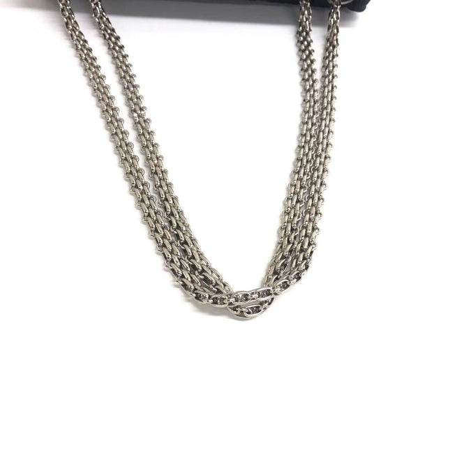 Chanel 2.55 East West Black Fabric Flap Bag with Silver Chain Shoulder Bag