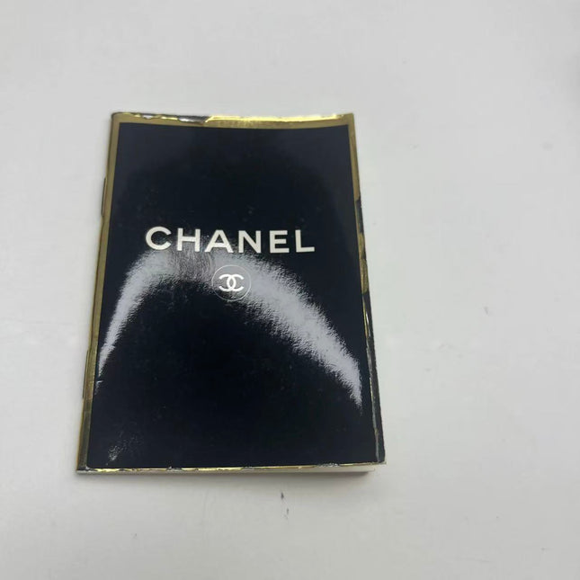 Chanel Vanity Case Vintage Black Patent Leather Top Handle with Strap