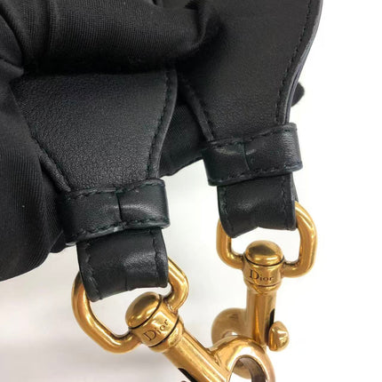 Lady Dior Medium Multicolor Beaded Leather and Fabric Gold Hardware with Strap