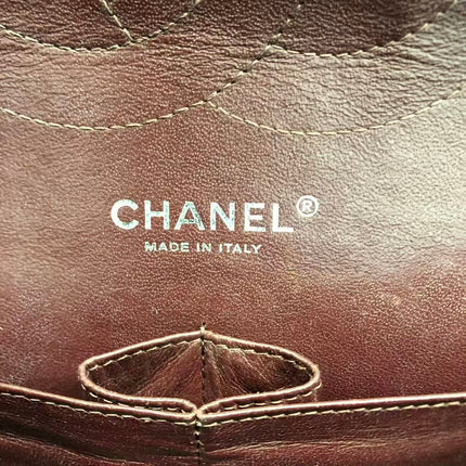 Chanel Classic Flap Jumbo Black Caviar Leather Double Flap Silver Hardware 2013-14