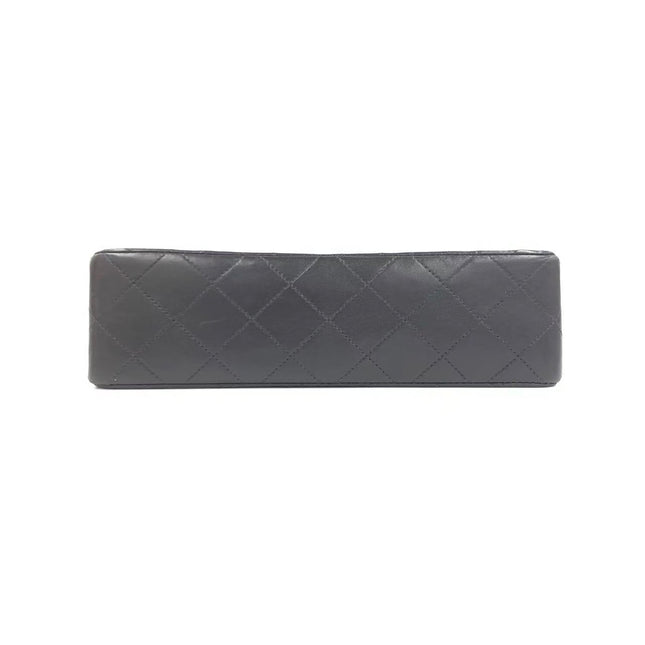 Chanel Vintage Classic Flap Small Black Lambskin Leather Double Flap 24k Gold Hardware