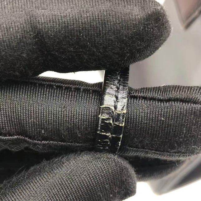 Hermès Kelly 32 Retourne 1979 Black Box Leather Gold Hardware With Strap