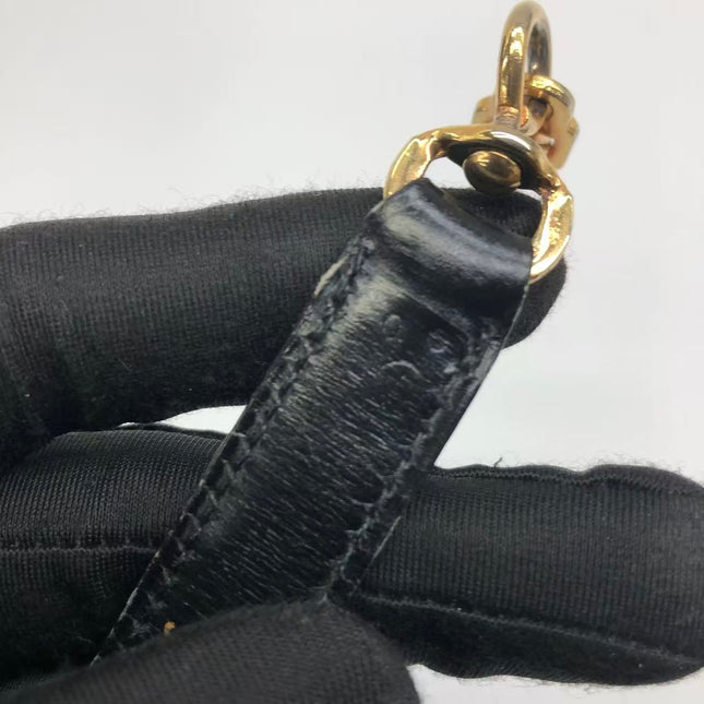 Hermès Kelly 32 Retourne 1979 Black Box Leather Gold Hardware With Strap