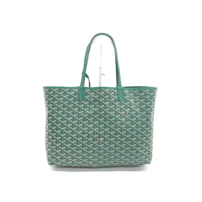 Goyard Saint Louis Tote PM Medium Green Printed Canvas 2018