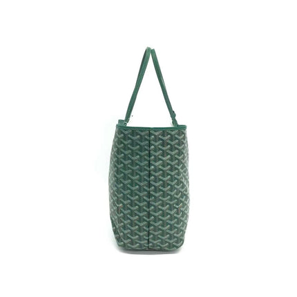 Goyard Saint Louis Tote PM Medium Green Printed Canvas 2018