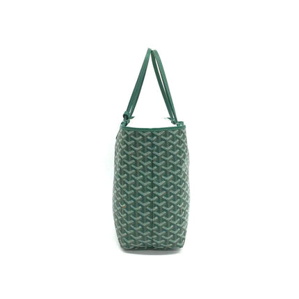 Goyard Saint Louis Tote PM Medium Green Printed Canvas 2018