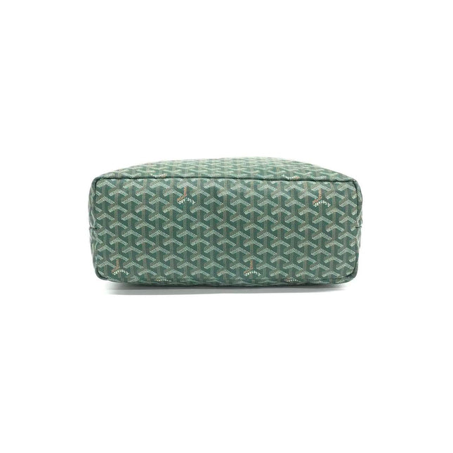 Goyard Saint Louis Tote PM Medium Green Printed Canvas 2018