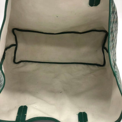 Goyard Saint Louis Tote PM Medium Green Printed Canvas 2018