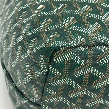 Goyard Saint Louis Tote PM Medium Green Printed Canvas 2018
