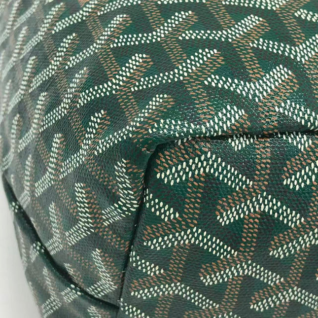 Goyard Saint Louis Tote PM Medium Green Printed Canvas 2018