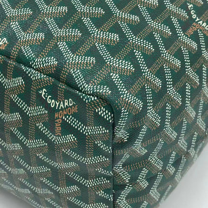 Goyard Saint Louis Tote PM Medium Green Printed Canvas 2018
