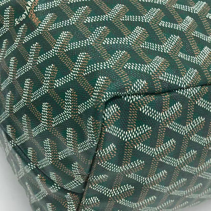 Goyard Saint Louis Tote PM Medium Green Printed Canvas 2018