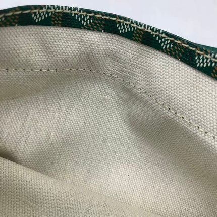 Goyard Saint Louis Tote PM Medium Green Printed Canvas 2018