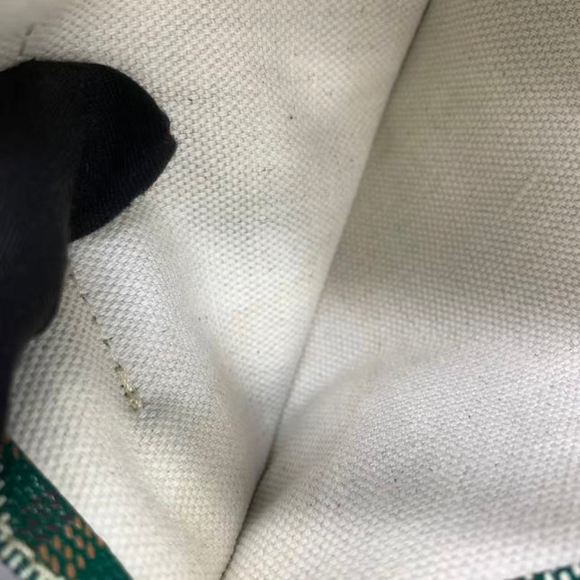 Goyard Saint Louis Tote PM Medium Green Printed Canvas 2018
