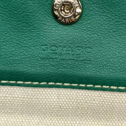 Goyard Saint Louis Tote PM Medium Green Printed Canvas 2018