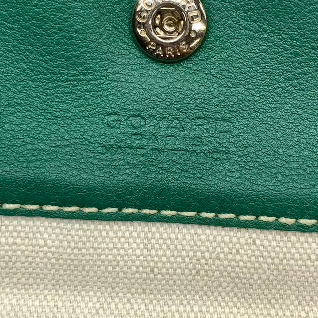 Goyard Saint Louis Tote PM Medium Green Printed Canvas 2018