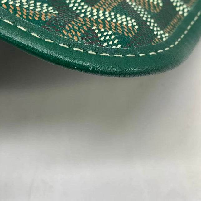 Goyard Saint Louis Tote PM Medium Green Printed Canvas 2018