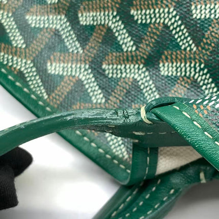 Goyard Saint Louis Tote PM Medium Green Printed Canvas 2018