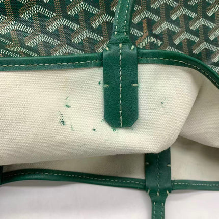 Goyard Saint Louis Tote PM Medium Green Printed Canvas 2018