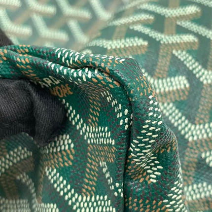 Goyard Saint Louis Tote PM Medium Green Printed Canvas 2018