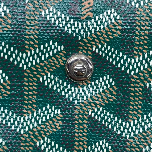 Goyard Saint Louis Tote PM Medium Green Printed Canvas 2018