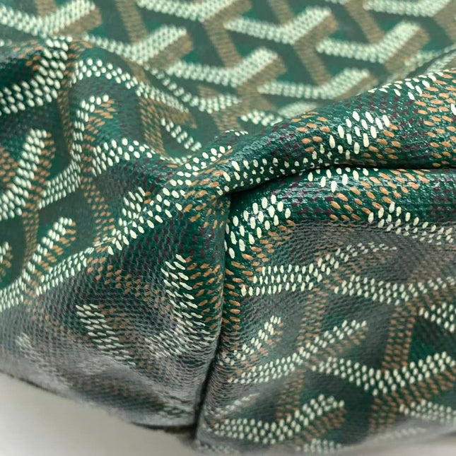Goyard Saint Louis Tote PM Medium Green Printed Canvas 2018