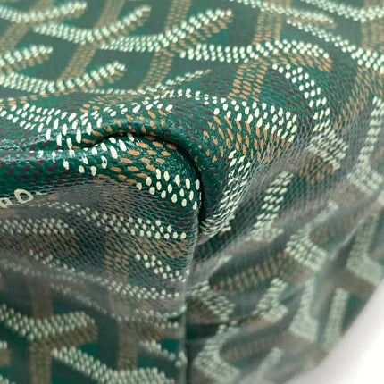 Goyard Saint Louis Tote PM Medium Green Printed Canvas 2018