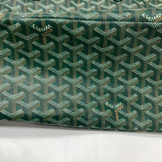Goyard Saint Louis Tote PM Medium Green Printed Canvas 2018