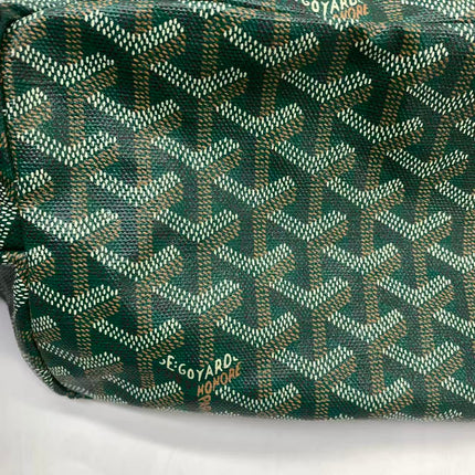 Goyard Saint Louis Tote PM Medium Green Printed Canvas 2018