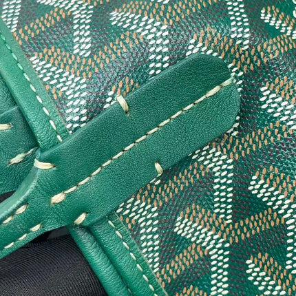Goyard Saint Louis Tote PM Medium Green Printed Canvas 2018