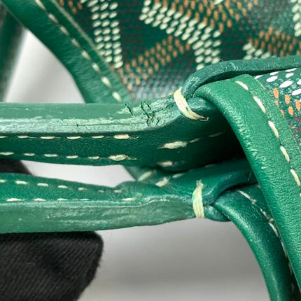Goyard Saint Louis Tote PM Medium Green Printed Canvas 2018