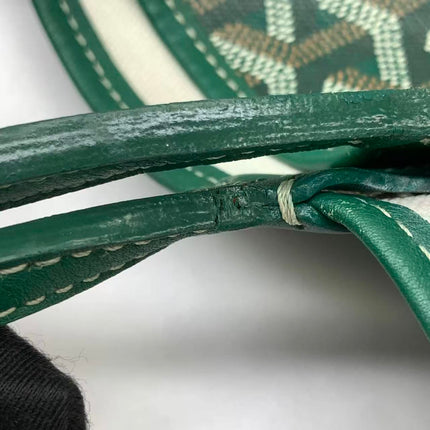 Goyard Saint Louis Tote PM Medium Green Printed Canvas 2018