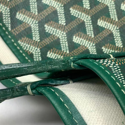 Goyard Saint Louis Tote PM Medium Green Printed Canvas 2018