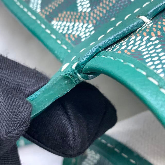 Goyard Saint Louis Tote PM Medium Green Printed Canvas 2018