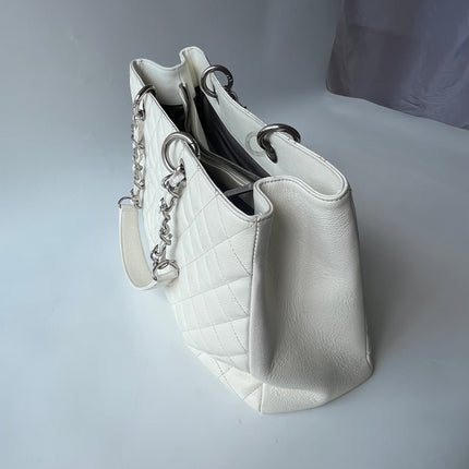 Sac cabas Chanel GST Grand Shopping en cuir caviar couleur camel, PM, 2006-2008